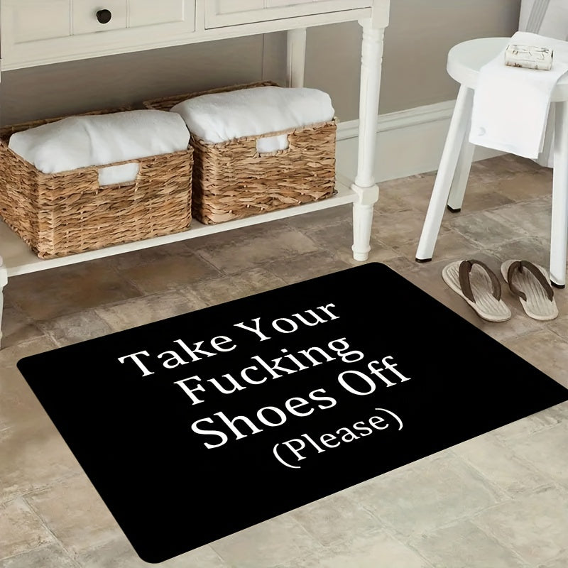 Premium Flannel Door Mat - Slip-Resistant, Machine Washable, Soft on Feet for Every Room in the House - Stylish Home Decoration