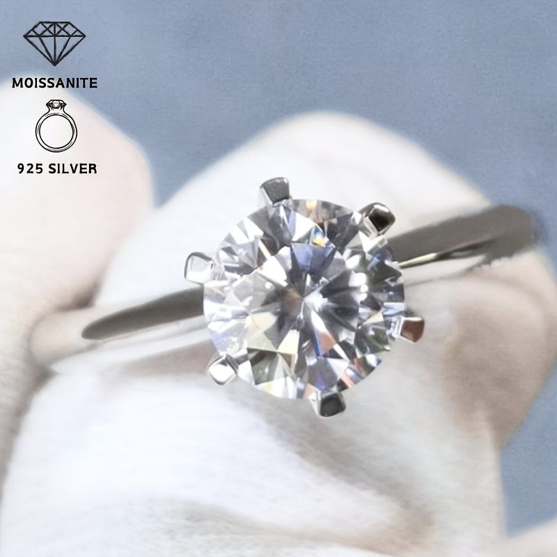 Stylish Vintage 10CT Ethically Sourced Moissanite Engagement Ring, crafted with S925 Sterling Silver and 18K Gold Plating, featuring a Synthetic November Birthstone. Perfect for Weddings, Special Occasions, and as a Thoughtful Christmas Gift. Suitable