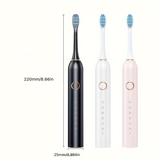 Sonic Electric Toothbrush for Adults with Whitening and Rechargeable features, suitable for couples.