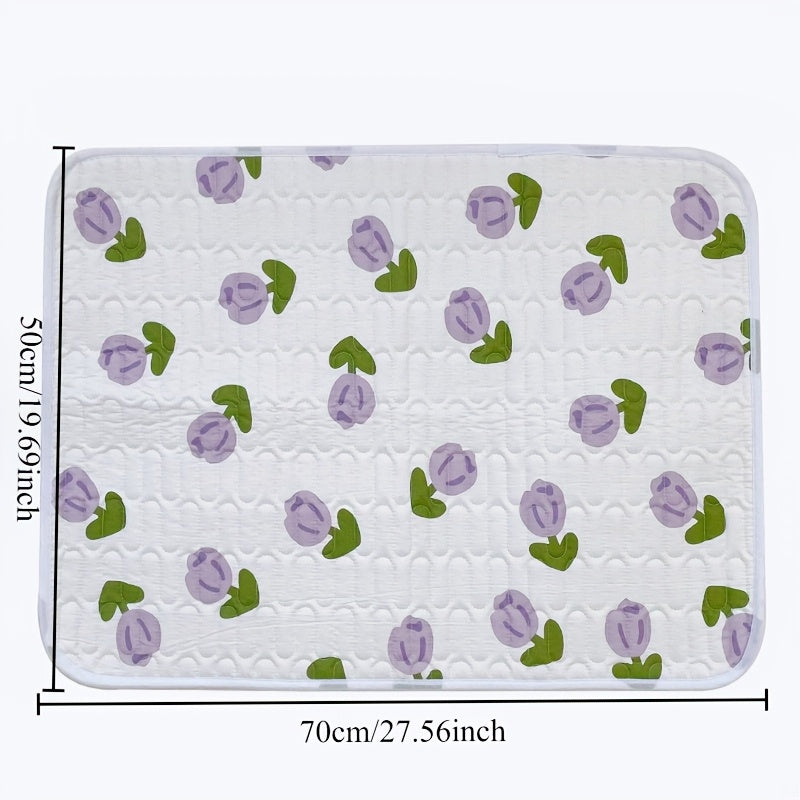 Softouch Reusable Menstrual Pad for Women - Polyester Washable Underpad for Leak-Proof Comfort on Bed Mattresses. No Electricity Required for Overnight Period Care.