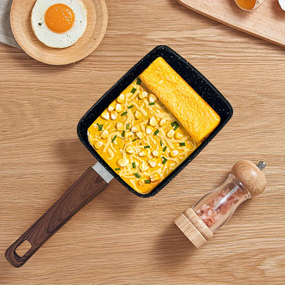 Get your hands on a 1-piece Tamagoyaki Pot featuring a non-stick coating and a wooden handle. This kitchen essential is the perfect companion for cooking up delicious breakfast omelets, scrambled eggs, and more. Make perfect meals every day, whether it's