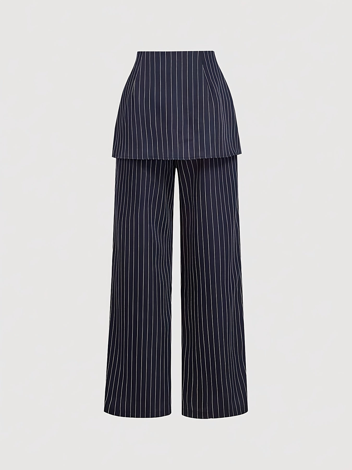 Women's casual striped culottes made of 97% polyester and 3% spandex, featuring pockets and wide legs for all-season wear.