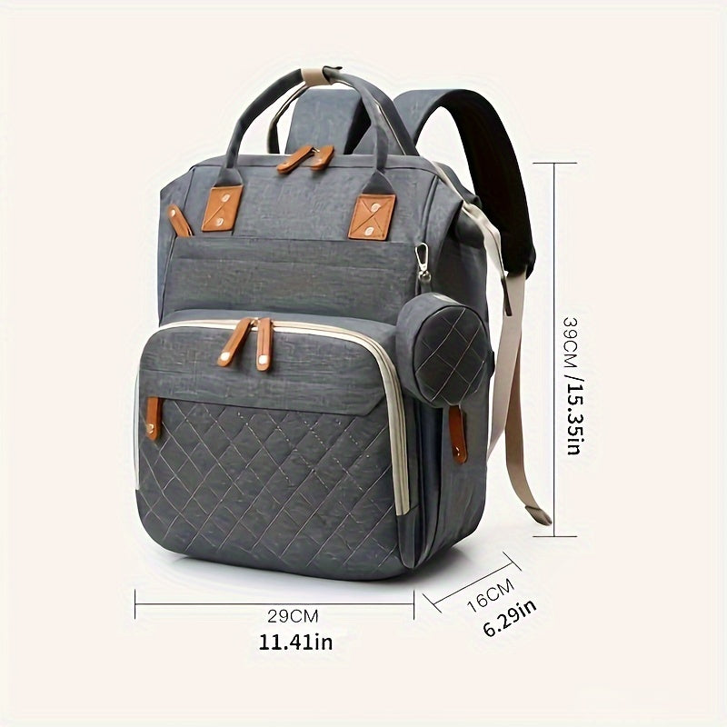 Spacious Mommy Bag with Multiple Functions, Convenient Portable Mom Storage Backpack for Milk Bottles and Diapers, Essential Maternity Bag