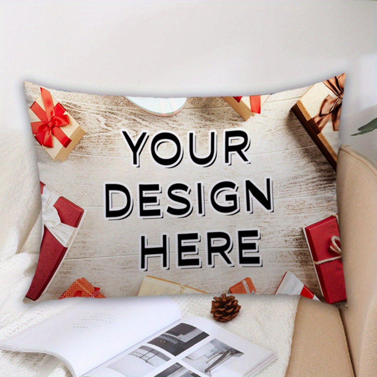 Customize your space with a cozy photo pillowcase featuring a double-sided print. Made of soft polyester, this pillowcase is perfect for Valentine's, Christmas, Thanksgiving, pet lovers, Halloween, and wedding anniversary gifts. Measuring 30.48x50.8 cm