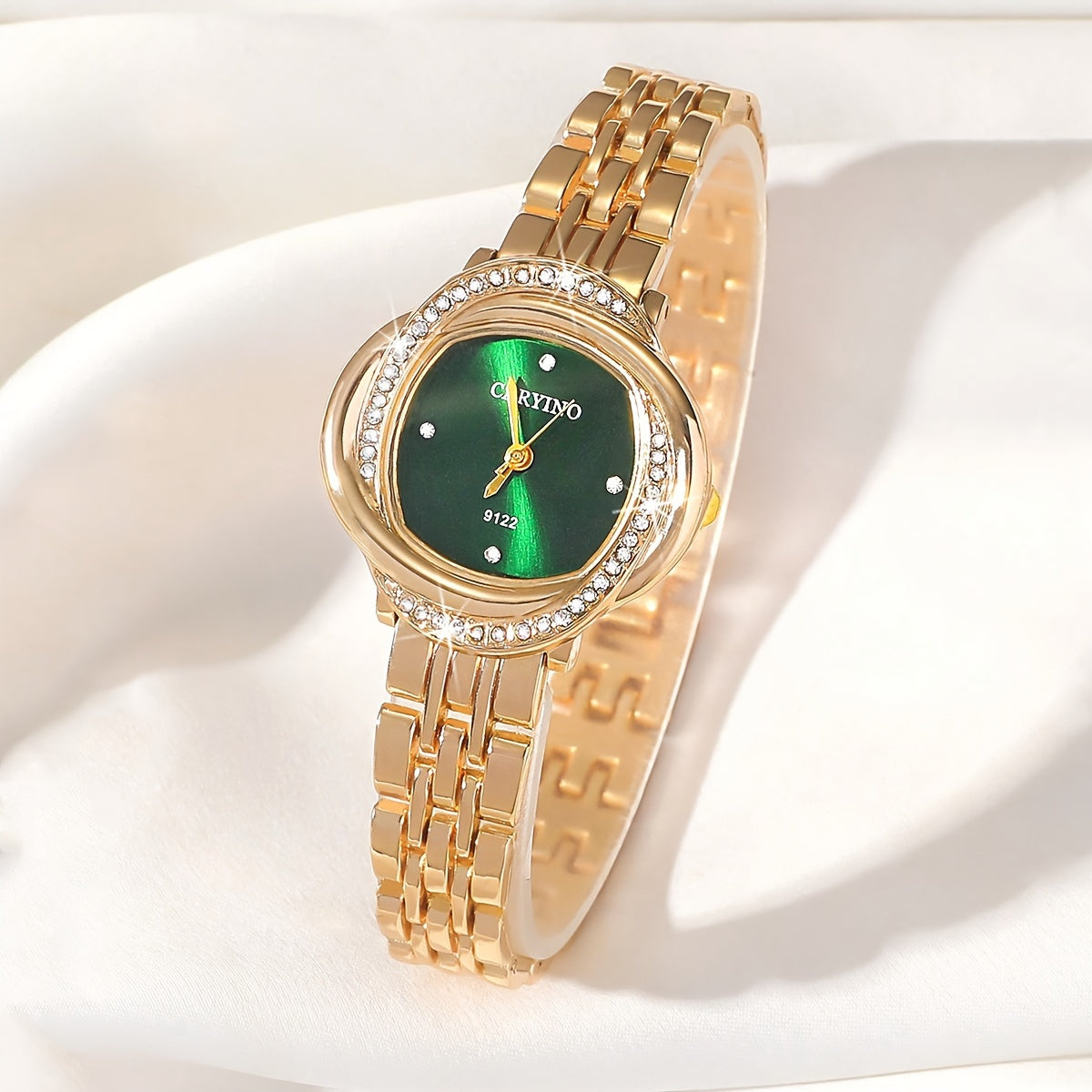 Stylish Women's Quartz Watch with Rhinestones - Perfect for Dates and Parties, Unique and Elegant Design