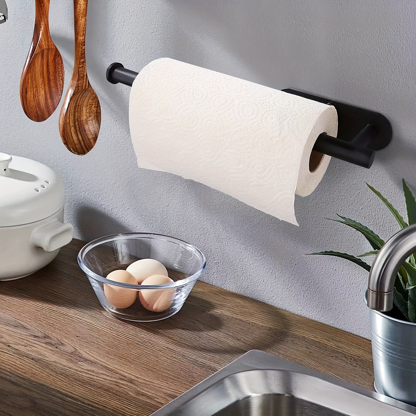 Revolutionary Paper Towel Holder for the Home - No Need for Drilling Holes, Convenient Wipe and Organize Rack for the Kitchen or Bathroom, Multi-functional Storage Solution