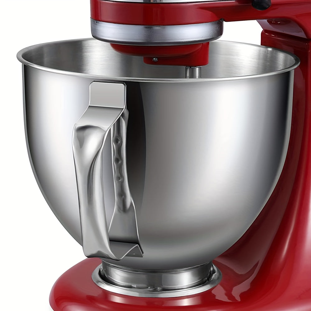 Нержавеющая стальная чаша для миксера, совместимая с миксерами KitchenAid Artisan и Classic Series с наклонной головой, емкость 4.5-5 QT, включает ручку