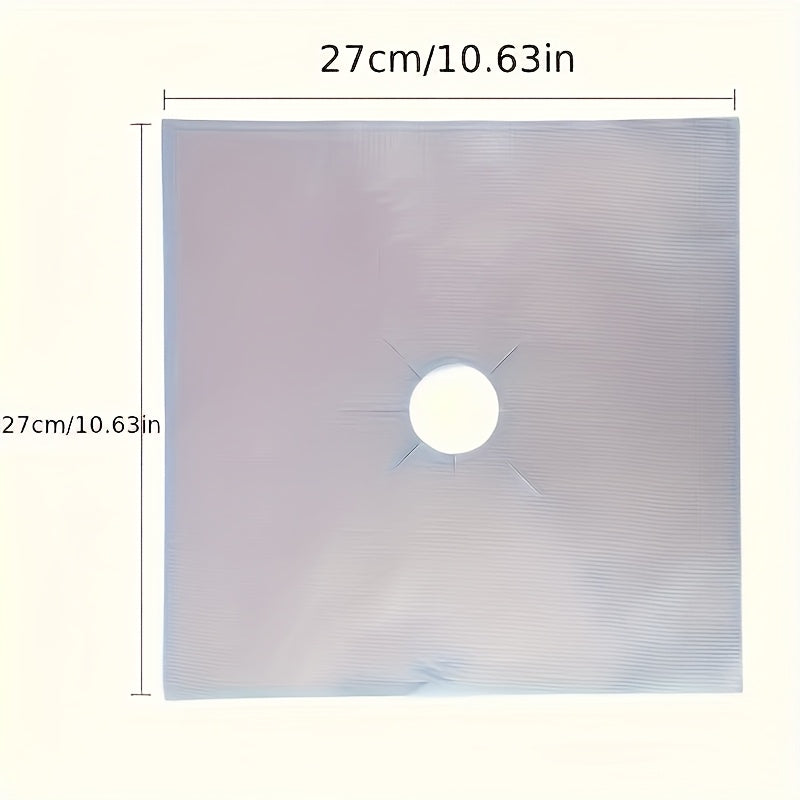 Набор из 4 высококачественных многоразовых защитных подкладок для конфорок газовой плиты - сверхтолстые для легкой очистки кухонных инструментов