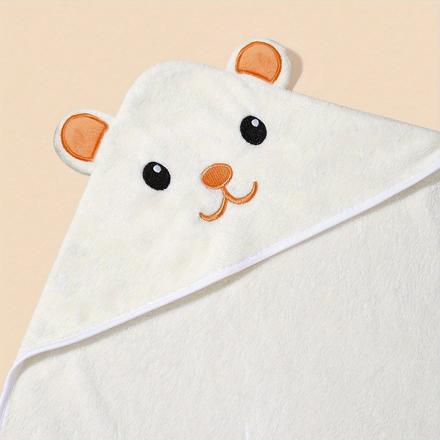 Hooded Bath Towel made of Soft Microfiber featuring Adorable Cartoon Animal Design - Great for Children aged 0-8, Versatile for Any Season, the Perfect Gift for Newborns and Kids