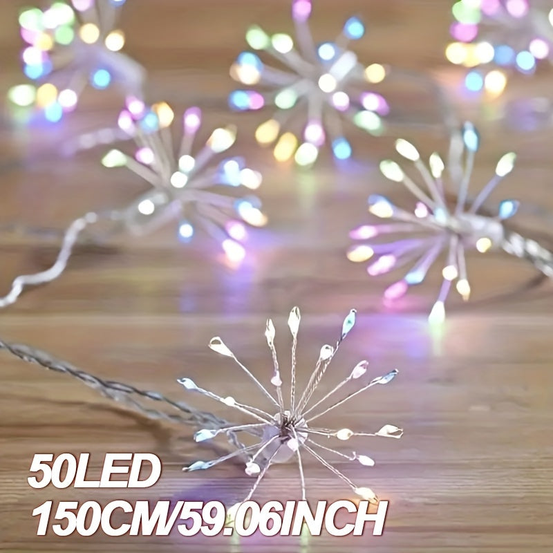 AMILL 50/100 LED dimmable mini fairy lights with remote control, 8 ta yoritish rejimi, USB quvvatlanadi, turli tadbirlar va uy bezaklari uchun mukammal.