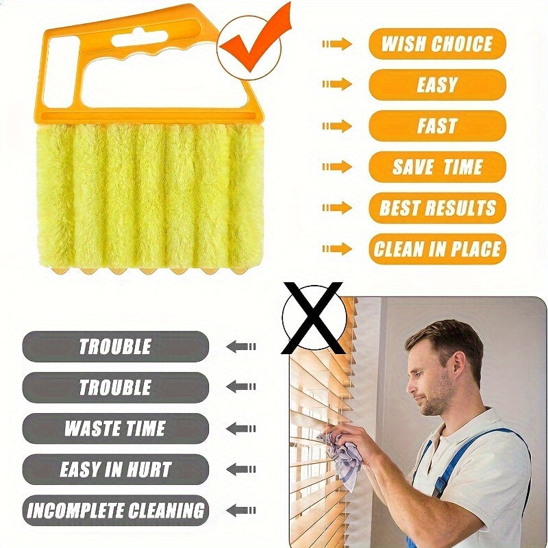 Luxurious PE Microfiber Washable Window Cleaning Brushes guarantee a streak-free shine by effectively removing dirt and dust. This versatile tool also functions as a blind cleaner and duster with its superior absorbency and lint-free design.