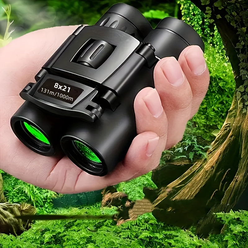 HD zoom portable folding binoculars for outdoor tourism and camping, with powerful long range capabilities.