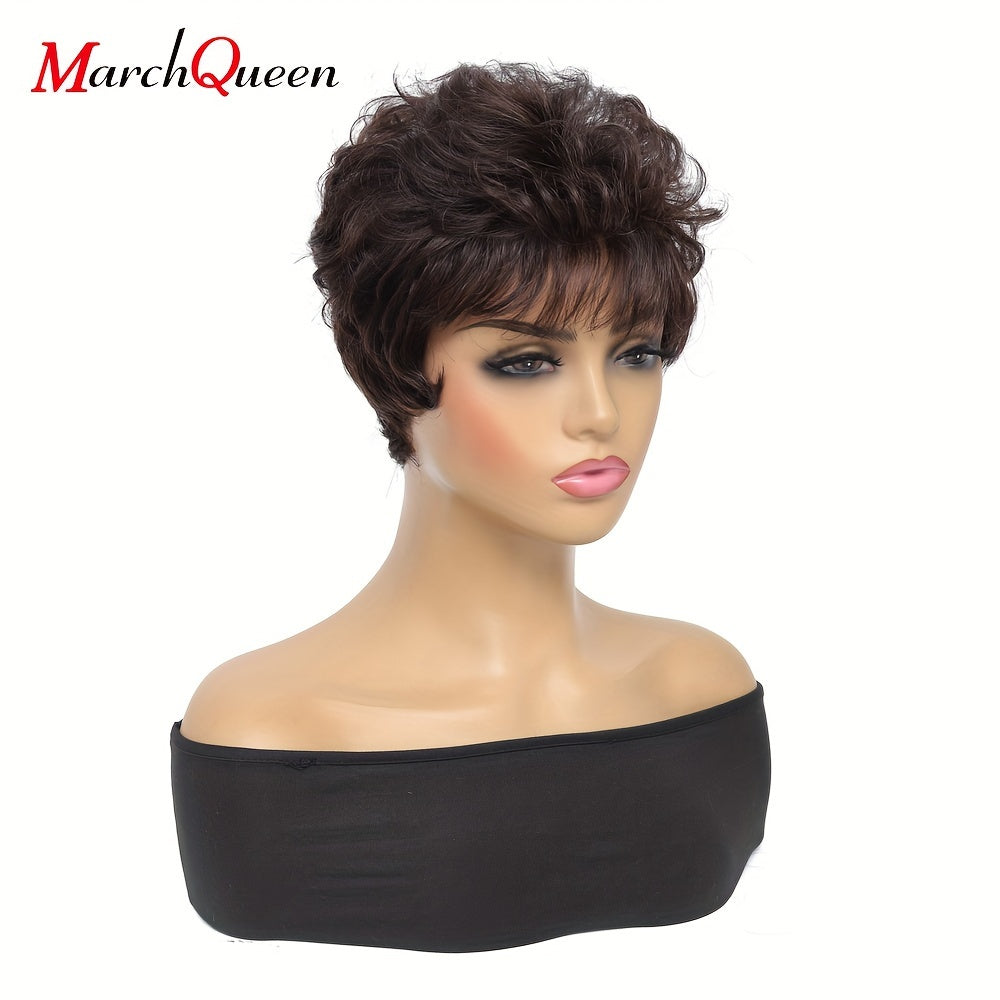 Short wigs made from real human hair in gradient colors from Europe and America.