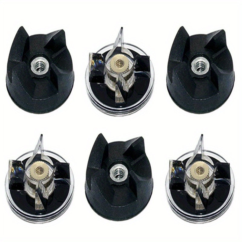 Six pieces of a three-set LONYE 250W base gear and blade gear replacement set for Magic Bullet Blender MB1001.