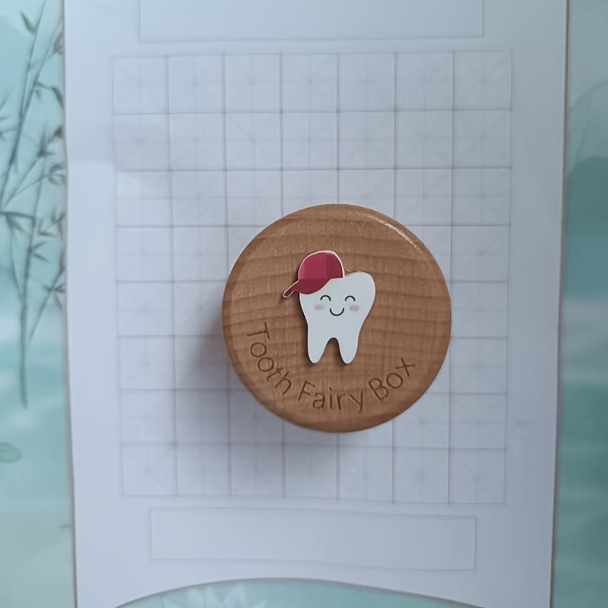 Beautiful 3D Wooden Tooth Fairy Box with Engraving - Keep Sake for Boys & Girls, Great Gift for Lost Teeth, Not Waterproof, Perfect for Nursery Decoration