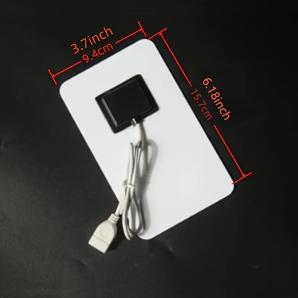 Solar USB charger for outdoor travel and camping, with mobile power, phone charging, flashlight, and fan capabilities.