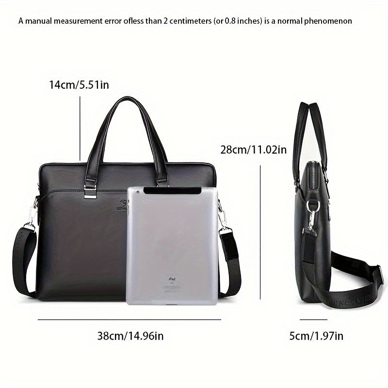 Men's handbag set including computer briefcase.