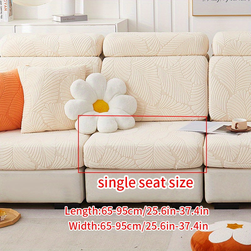 Non-slip elastic sofa slipcover protects furniture year-round in any room.