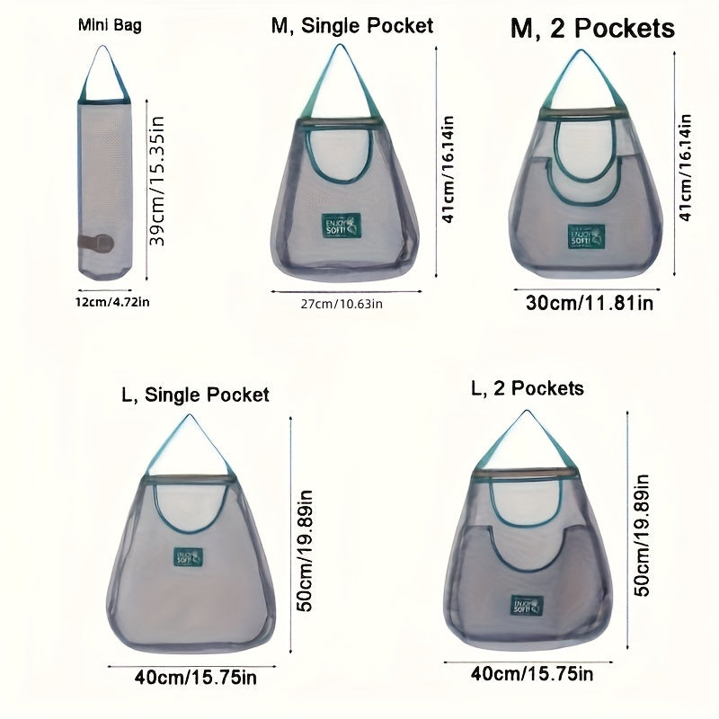Сетчатая сумка для хранения на кухне с большой вместимостью — идеально подходит для подвешивания фруктов и овощей дома или в ресторанах