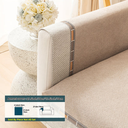 Bohemian diamond chenille sofa cover, pet-friendly, non-slip protector for home décor.