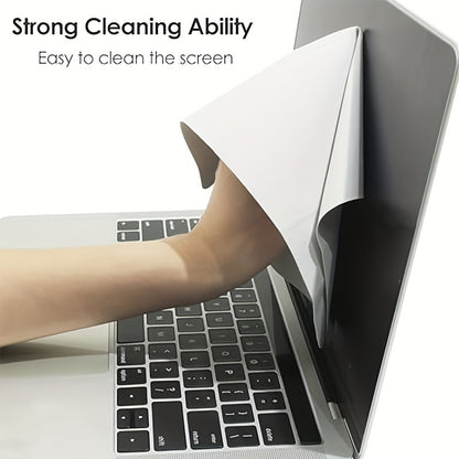 Soft microfiber cleaning cloths in multiple sizes for MacBook and Air screens and keyboards.