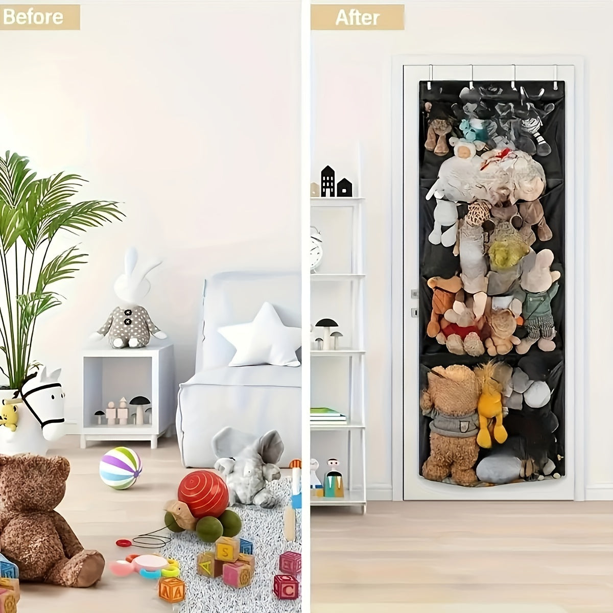 Multi-functional Doll & Stuffed Animal Organizer - Ideal for Bedroom and Closet Storage - Great Gift for Holidays