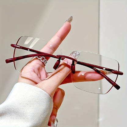 Elegant oversized square reading glasses for men and women made of high-quality PC material. Anti-fatigue and perfect for newspapers, books, computers, and daily work. Durable and