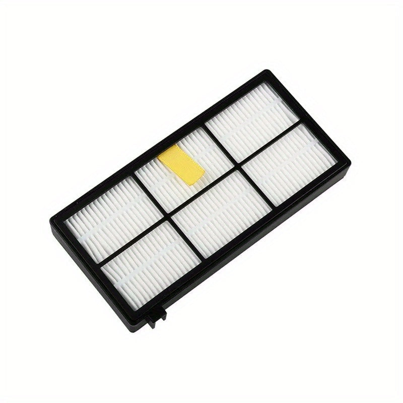 Replacement HEPA filters for iRobot 800 and 900 series vacuum cleaners come in a convenient 4-pack. These filters are compatible with various models including 805, 860, 870, 871, 875, 880, 890, 960, 961, 980, 981, and 985. They are made with