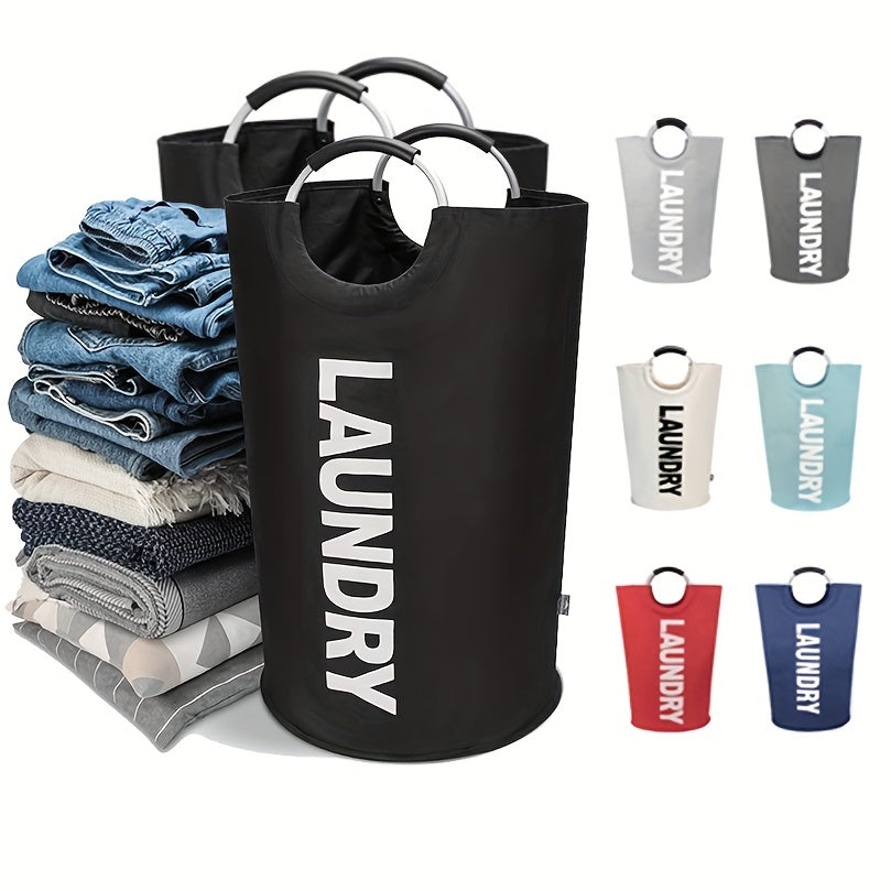 Large laundry basket that can hold 82L, able to collapse for easy storage. Can stand on its own and hold tall clothes, perfect for bedrooms, bathrooms, and laundry rooms. Can be folded when not in use. Perfect for all your laundry needs.