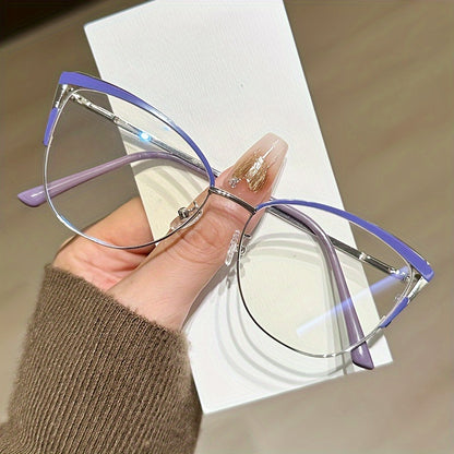 Anti-blue light mirror glasses with large fashionable frame and stylish design suitable for all face shapes.