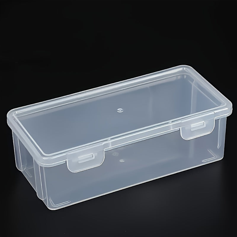 Set of three large capacity transparent plastic storage containers that are stackable and sealed for food safety. These kitchen organizers are perfect for storing fruits, vegetables, and meat. Each container comes with a lid and can be used in the