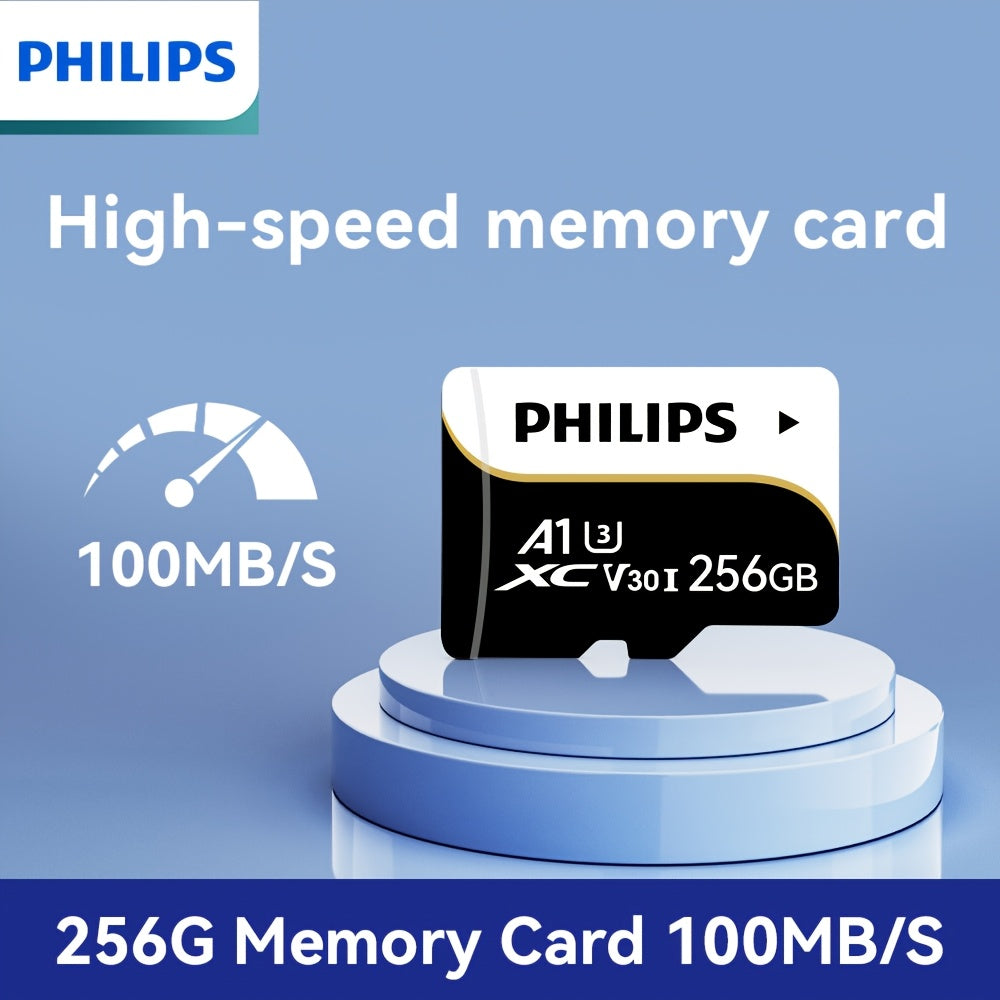 High Speed Micro SD Card with various capacities for surveillance cameras, dash cams, and smart devices with included adapter.