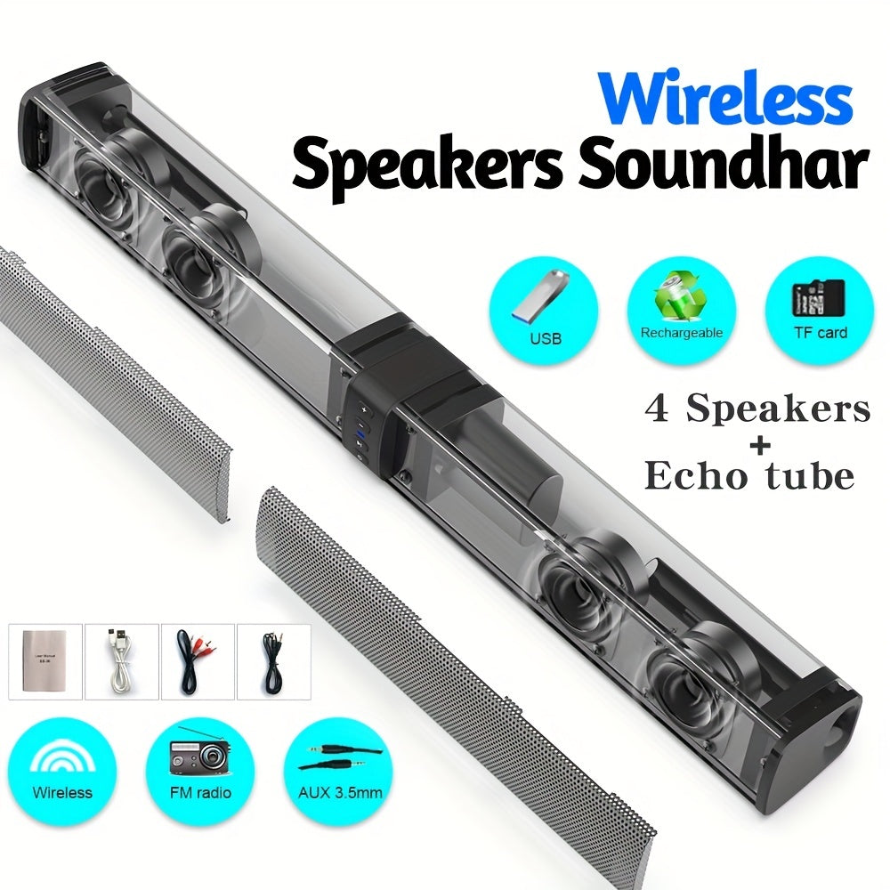 20W 3D Home Theater Computer Stereo Surround Wireless Speakers that can also be used as TV speakers for computers - Ideal gift for any occasion, perfect for summer parties.