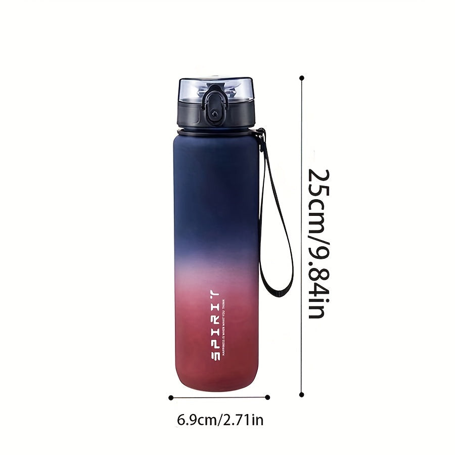 1pc Sports Water Bottle in various sizes (500ml/650ml/1000ml), perfect for camping, hiking, fitness, and outdoor activities. Great birthday gift idea.