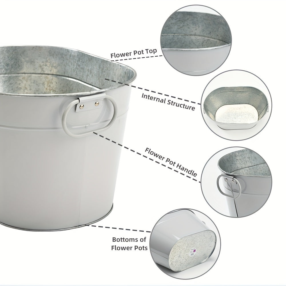 Utilize the 1 Pack Cast Iron Beverage Tub for various occasions like picnics, bars, and clubs. This versatile ice bucket comes with handles, making it perfect for serving champagne, beer, and summer drinks. Additionally, it can also function as a