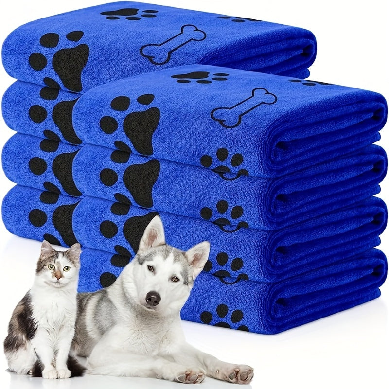 Pet bath towel quickly dries and is soft and absorbent, suitable for cats, dogs, and other pets.