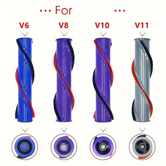 Долговечное пластиковое напольное крепление для беспроводных пылесосов V6, V8, V10, V11 - Запасная роликовая щетка 1 шт.