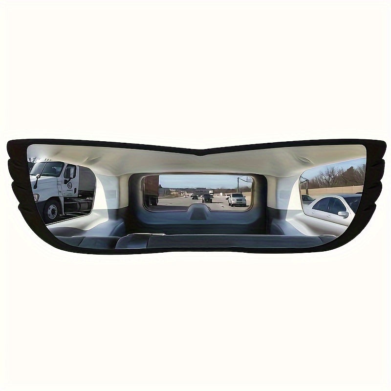 1pc car blind spot mirror for enhanced visibility made of durable ABS material, with quick tool-free disassembly and assembly.