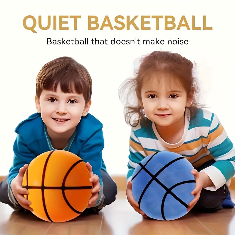 7.09-inch silent basketball suitable for outdoor and indoor play, perfect gift for birthdays, holidays, and camping.