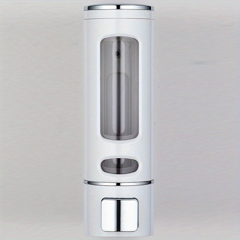 Wall-Mounted Manual Press Soap Dispenser - Holds 400ml, Ideal for Kitchen, Bathroom, and Living Room Use