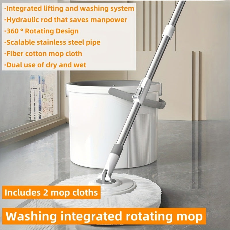 The WanBen S900 Spin Mop Set is designed for easy wringing and drying, making it perfect for both home and commercial use. Ideal for cleaning kitchens, living rooms, bedrooms, and bathrooms, this set is perfect for maintaining floors and tiles.