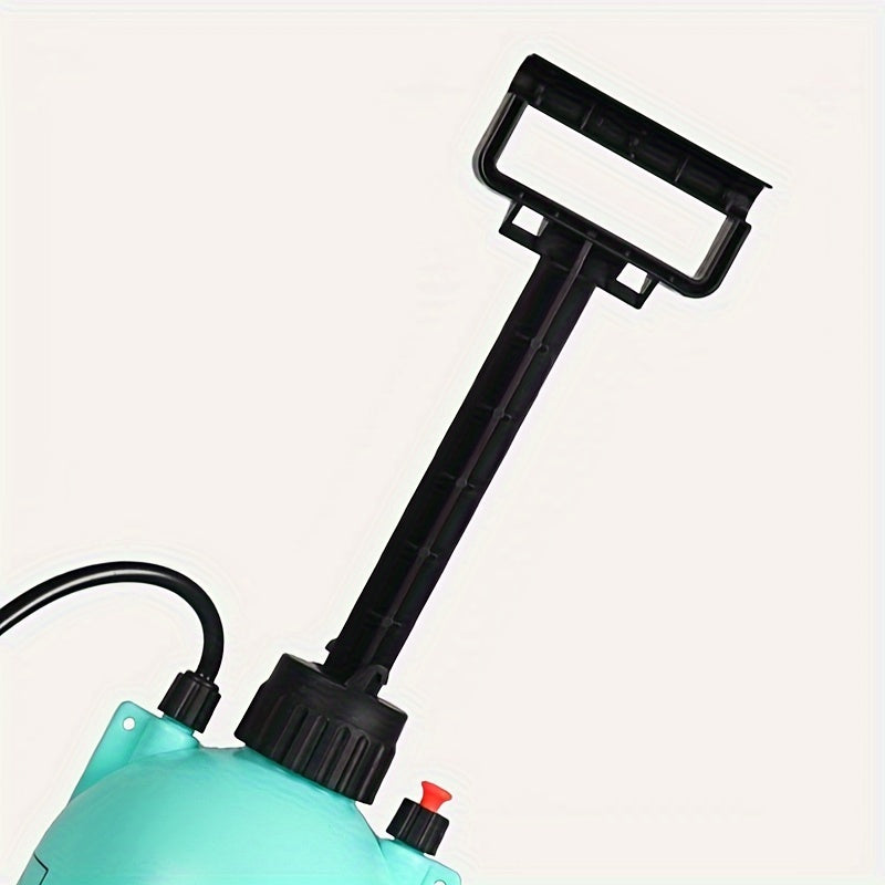 Handheld air pressure sprayer for gardening - manual pump, durable plastic, multi-component spray bottle for efficient plant watering and pest control.