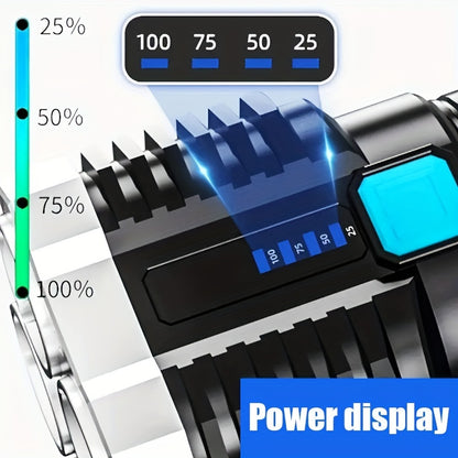 New rechargeable flashlight with cob side lights and LED.