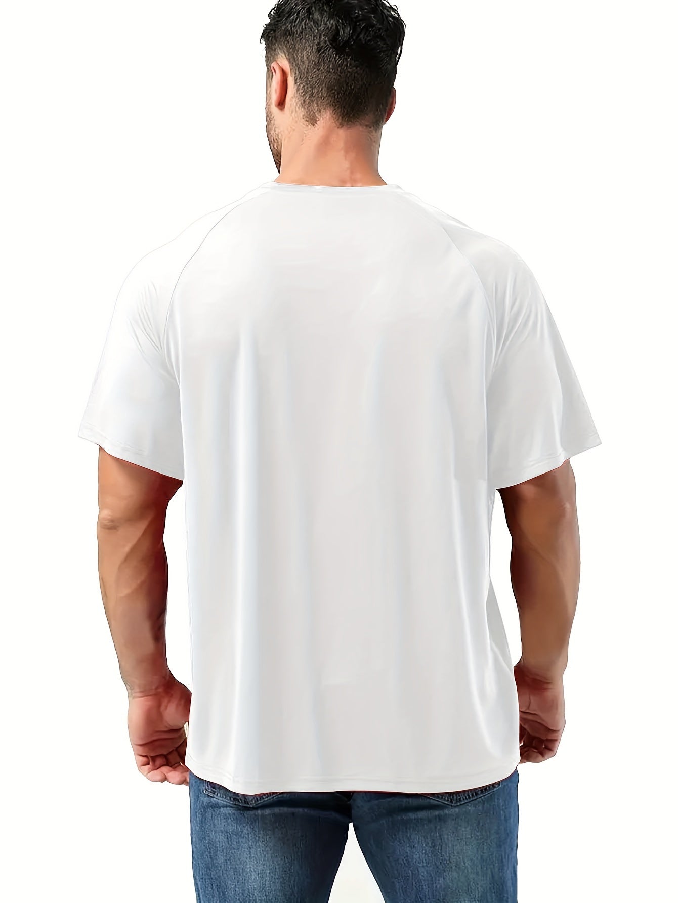 Athletic tee for plus size men, great for outdoor sports and leisure.