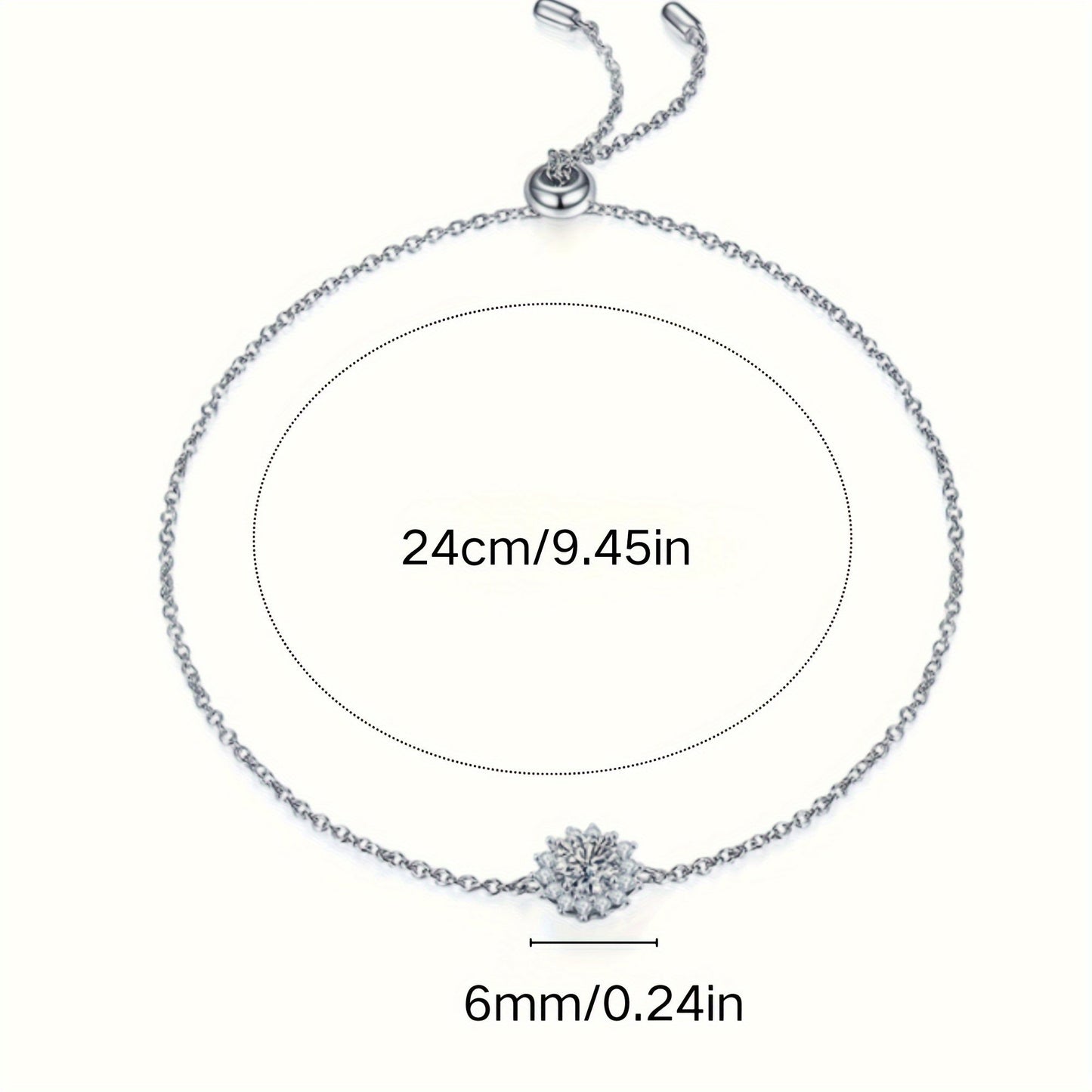 Set of 4 Stunning Moissanite Jewelry Pieces in 925 Sterling Silver Plating, Featuring Hypoallergenic Sunflower Necklace, Earrings, and Bracelet. Ideal for Weddings or Gifts, Suitable for Thanksgiving Day. Comes with Gift Box Included.