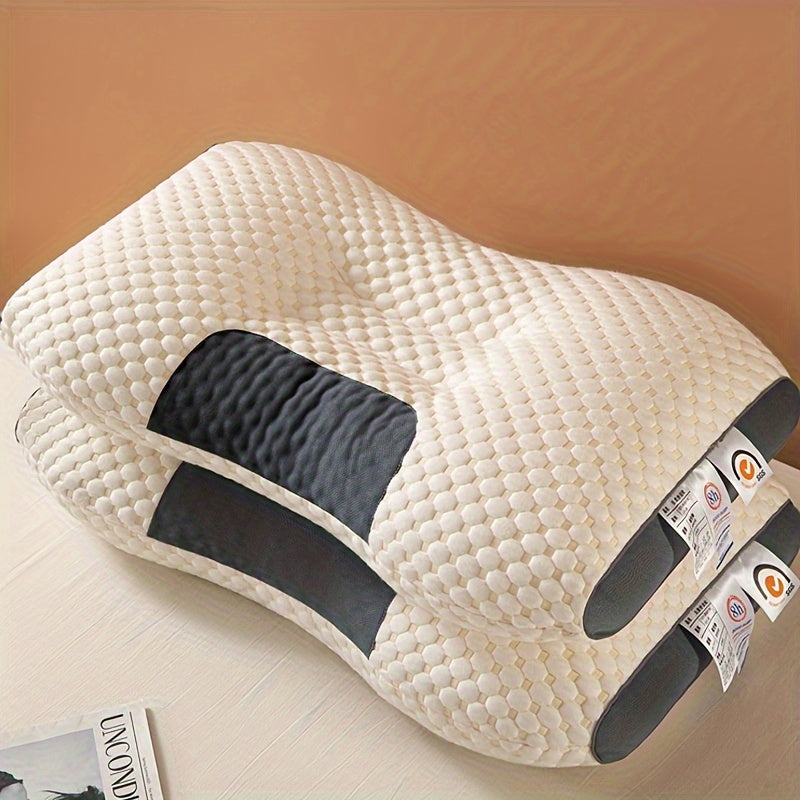 Introducing the PanLynner Ergonomic Neck Support Pillow: A Soft, Breathable, and Reversible Pillow for All-Season Comfort. Washable and Ideal for Deep Sleep.