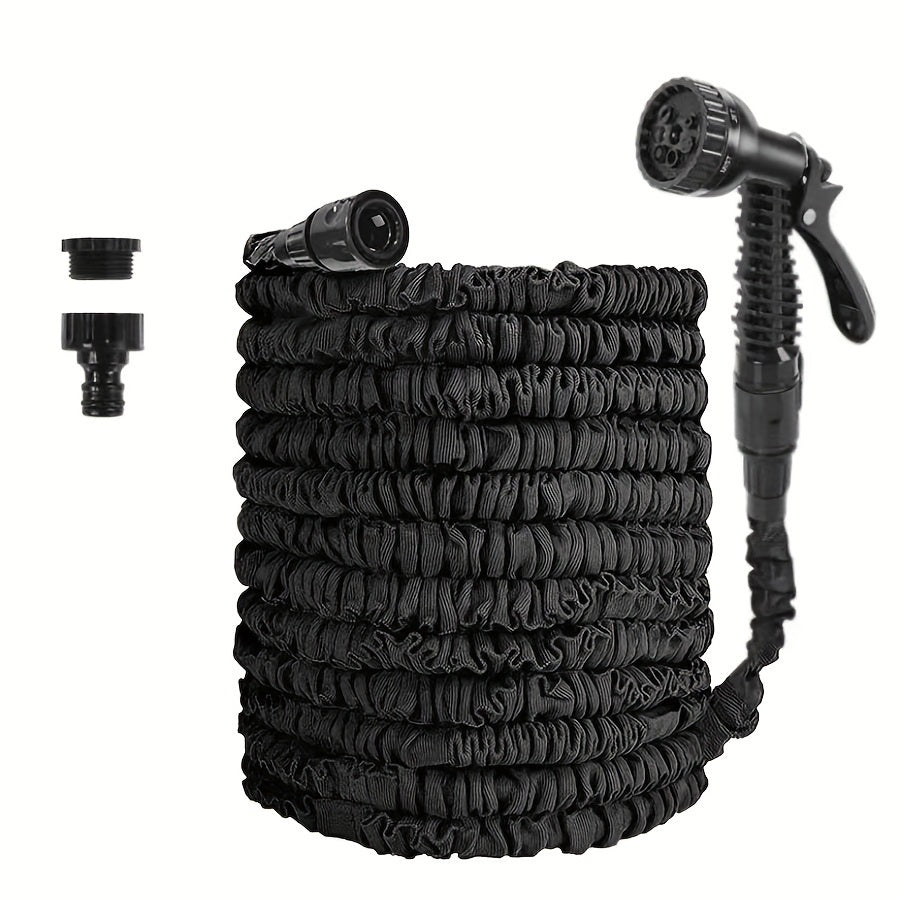 Sturdy, Expandable Garden Hose - 3/4" Diameter, High-Pressure Car Wash & Lawn Care, Durable Latex, Euro Thread Connector