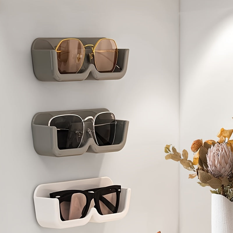 A glasses storage box and display rack can be easily mounted on the wall, wardrobe, or bedside for convenient organization and storage of your glasses.