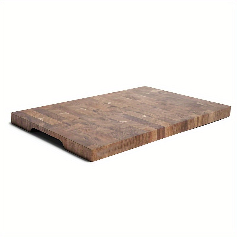 Stylish and compact acacia wood cutting board - Sturdy, substantial wood kitchen chopping block with effortless cleaning surface, resistant to mold and moisture - Ideal for holiday gatherings such as Christmas and Thanksgiving.