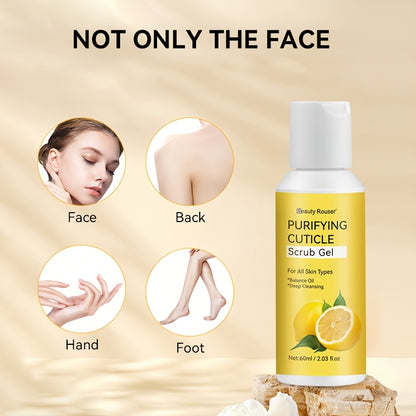 60ml Beauty Rouser Lemon & Aloe Physical exfoliation Gel for all skin types